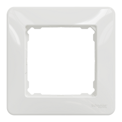 Рамка настенная 1-постовая "Белое облако", Sedna Design Schneider Electric SDD311801., Белый, Sedna