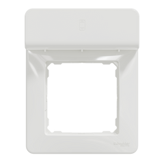 Настенная рамка с подставкой для мобильного "Белый мрамор", Sedna Design Schneider Electric SDD311809., Белый, Sedna