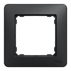 Настінна рамка 1-постова "Чорна схема", Sedna Design Schneider Electric SDD314801., Чорний, Sedna