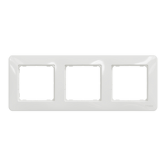 Рамка настінна 3-постова "Білий оазис", Sedna Design Schneider Electric SDD311803., Білий, Sedna