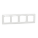 Рамка настінна 4-постова "Біла гірка", Sedna Design Schneider Electric SDD311804., Білий, Sedna