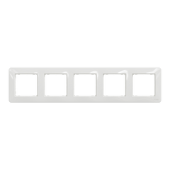 Рамка настінна 5-постова "Біла гармонія", Sedna Design Schneider Electric SDD311805., Білий, Sedna