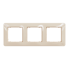 Настінна рамка 3-постова "Бежева гармонія", Sedna Design Schneider Electric SDD312803., Бежевий, Sedna