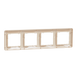 Настінна рамка 4-постова "Бежевий вітер", Sedna Design Schneider Electric SDD312804., Бежевий, Sedna