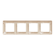 Настінна рамка 4-постова "Бежевий вітер", Sedna Design Schneider Electric SDD312804., Бежевий, Sedna