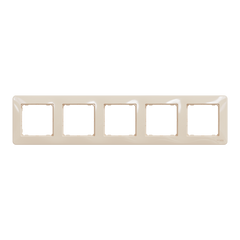 Настінна рамка 5-постова "Бежевий елегант", Sedna Design Schneider Electric SDD312805., Бежевий, Sedna