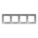 Настінна рамка 4-постова "Алюмінієва мозаїка", Sedna Design Schneider Electric SDD313804., Алюміній, Sedna