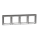 Настінна рамка 4-постова "Алюмінієва мозаїка", Sedna Design Schneider Electric SDD313804., Алюміній, Sedna