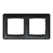 Настінна рамка 2-постова "Чорна хвиля", Sedna Design Schneider Electric SDD314802., Чорний, Sedna